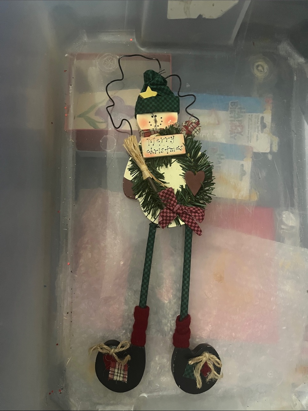 Vintage Christmas Collection Ltd. Snowman Hanging Holiday Decor